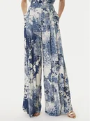 Spodnie damskie - Guess Spodnie materiałowe W6GB02 W1578 Niebieski Regular Fit - miniaturka - grafika 1