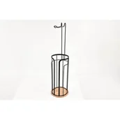 Stojaki i wieszaki na papier toaletowy - Stojak na papier i zapas UMBRA bambus czarny - miniaturka - grafika 1