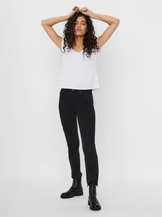 Vero Moda Koszulka "FILLI" w kolorze białym - Koszulki i topy damskie - miniaturka - grafika 1