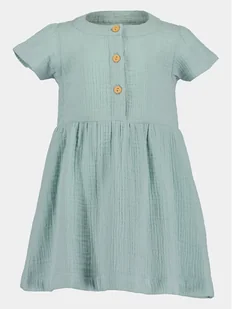 Blue Seven Sukienka letnia 919052 X Zielony Regular Fit - Sukienki i spódniczki dla dziewczynek - miniaturka - grafika 1