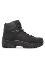 Buty trekkingowe męskie - Alpina Trekkingi Tundra 6931-1 Czarny - miniaturka - grafika 1
