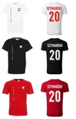 Koszulki sportowe męskie - Koszulka Polska Sebastian SZYMAŃSKI 20 jr - miniaturka - grafika 1
