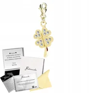 Bransoletki - Charms Złoty z Koniczynką na Szczęście SREBRO 925 Prezent Biżuteria - miniaturka - grafika 1
