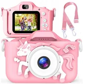 Aparaty Cyfrowe - APARAT CYFROWY DLA DZIECI JEDNOROŻEC WIDEO FULL HD - miniaturka - grafika 1