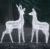 Ozdoby bożonarodzeniowe - Zestaw Reniferów LED dekoracja świąteczna na zewnątrz - miniaturka - grafika 1