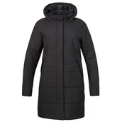 Kurtki i kamizelki sportowe damskie - Płaszcz damski Hannah Nona Rozmiar: M / Kolor: czarny - miniaturka - grafika 1