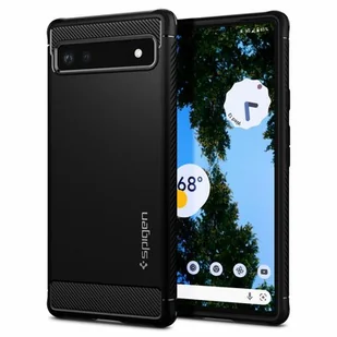Spigen RUGGED ARMOR GOOGLE PIXEL 6A MATTE BLACK 8809811860405-ACS04476 - Etui i futerały do telefonów - miniaturka - grafika 1