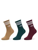 Skarpetki damskie - adidas Skarpety długie 3-Stripes JZ4945 Kolorowy - miniaturka - grafika 1