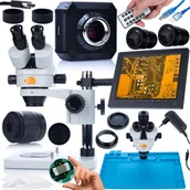 Mikroskopy i lupy - Rosfix Zestaw mikroskopowy Mercury Pro MSMP-T-PS1 +kamera ORION Pro KMOP-HDMI-USBI Seria Plantes PRO+silikonowa mata 480x320mm+uchwyt z wyświetlacze.. - miniaturka - grafika 1