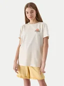 Spodenki damskie - 4F Szorty sportowe 4FJWSS24TSHOM279 Żółty Regular Fit - miniaturka - grafika 1