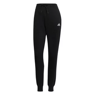 Spodnie adidas Essentials French Terry Logo GM5526 - czarne - Spodnie sportowe damskie - miniaturka - grafika 1