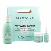 Żele do mycia twarzy - ALOESOVE Zestaw do twarzy (żel myjący, 190ml + krem, 50ml + żel pod oczy, 15ml) - miniaturka - grafika 1