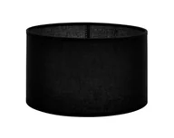 Oprawy, klosze i abażury - Czarny abażur w kształcie walca, na E27 - miniaturka - grafika 1