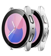 Akcesoria do smartwatchy - 2x ETUI DO ZEGARKA SAMSUNG GALAXY WATCH 4/5 40mm OBUDOWA SREBRNA BEZBARWNA - miniaturka - grafika 1