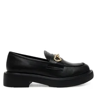 Półbuty damskie - Lordsy LOVE MOSCHINO JA10394G1MIA0000 Czarny - miniaturka - grafika 1