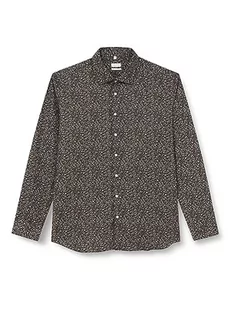 Seidensticker Męska koszula biznesowa - Extra Slim Fit - łatwa do prasowania - kołnierz Kent - długi rękaw - 100% bawełna, ciemnozielony, 42 - Koszule męskie - miniaturka - grafika 1