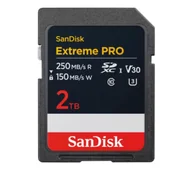 Karty pamięci - SanDisk Extreme PRO SDXC 2TB 250/150MB/S SDSDXXD-2T00-GN4IN - miniaturka - grafika 1