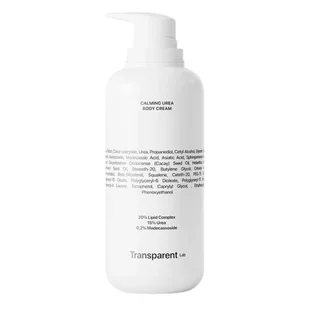 Transparent Lab Calming Urea Body Cream Kuracja do ciała z mocznikiem - Balsamy i kremy do ciała - miniaturka - grafika 1