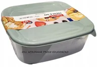Pojemniki kuchenne - CURVER FRESH & GO Zestaw dwóch pojemników 0,8 l + 1,7 l SZAROZIELONY - miniaturka - grafika 1