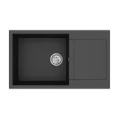 Zlewozmywaki - Teka CLIVO 60 B-TQ 1B 1D czarny 115350005 - miniaturka - grafika 1