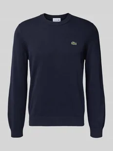 Sweter z dzianiny kroju regular fit z mieszanki bawełny - Swetry męskie - miniaturka - grafika 1
