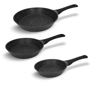 Zestaw patelni 3 el. BLACK STONE Zwieger - Patelnie - miniaturka - grafika 1