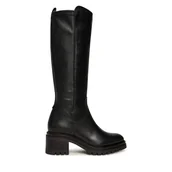 Kozaki damskie - Kozaki Tamaris 1-25505-45 Czarny - miniaturka - grafika 1