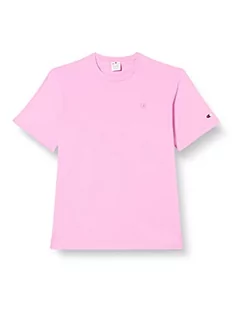 Koszulki męskie - Champion Męski t-shirt Rochester 1919 z logo C, z okrągłym dekoltem S-s, różowy fioletowy (Ptp), S, Różowy liliowy (Ptp), S - grafika 1