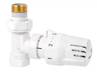 Zestaw termostatyczny 1/2" prosty - głowica + zawory DN15 DIAMOND - Grzejniki pokojowe - miniaturka - grafika 2