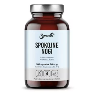 Panaseus Spokojne nogi 50 kapsułek - Suplementy naturalne - miniaturka - grafika 1