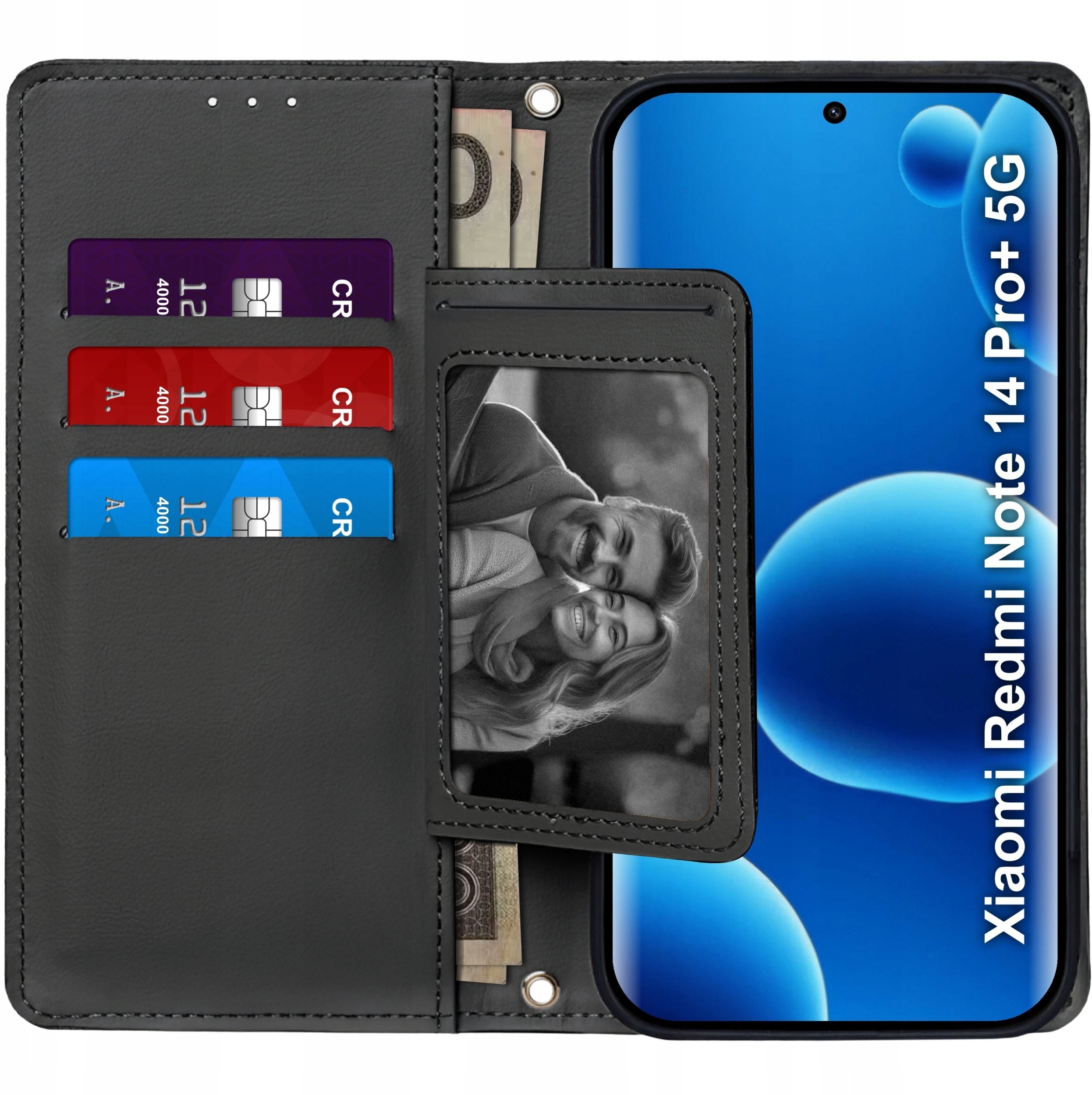 ETUI z klapką do Xiaomi Redmi Note 14 Pro+ Plus 5G Zamykane Magnetyczne