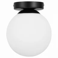 Lampy sufitowe - Lampa Sufitowa Plafon Metalowa Black White Kula - miniaturka - grafika 1