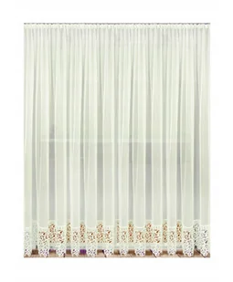 Firana gotowa 300x250,balkon, ecru, gipiura 30cm - Firany - miniaturka - grafika 1