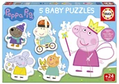 Układanki dla dzieci - Puzzle Baby 5w1 Świnka Peppa 113782 Educa - puzzle - miniaturka - grafika 1