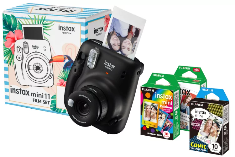 Fuji Instax Box mini 11 GRAY Trio Film Set