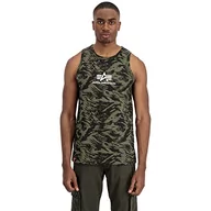 Koszulki męskie - ALPHA INDUSTRIES Męski tank top Basic, Brushstroke Green, XL - miniaturka - grafika 1