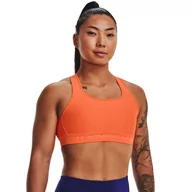 Bielizna sportowa damska - Biustonosz sportowy  Under Armour UA CROSSBACK MID BRA - pomarańczowy - UNDER ARMOUR - miniaturka - grafika 1