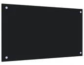 Panele ścienne i boazeria - Elior Czarny szklany panel ścienny do kuchni B5-L12 - miniaturka - grafika 1