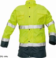 Odzież robocza - CERVA MALABAR kurtka ocieplana, wodoodporna z odpinaną podpinką 2w1 - żółty 3XL - miniaturka - grafika 1