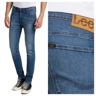 Spodnie męskie - Spodnie Męskie Lee Luke Slim Fit Jeansy Zwężane Niebieskie Fresh W32 L34 - miniaturka - grafika 1