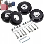 Akcesoria podróżnicze - ZESTAW KÓŁEK DO WALIZKI CZĘŚCI NAPRAWCZE BAGAŻY WALIZEK TOREB 4 SZT 50mm - miniaturka - grafika 1