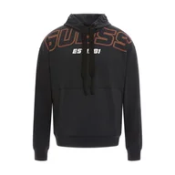 Bluzy męskie - Męska Bluza GUESS HALL HOODIE SWEATSHIRT Z3YQ14KA5N0-JBLK – Czarny - miniaturka - grafika 1