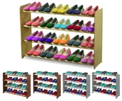 Szafki na buty - 4-półkowy regał na obuwie RBS /szer.90 cm/ Naturalny / Wamar-Sosenka - miniaturka - grafika 1