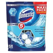 Środki do WC - Domestos Lever Kostka toaletowa Power 5 Ocean 5 x 55 g - miniaturka - grafika 1