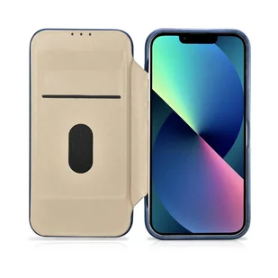 iCarer CE Oil Wax Premium Leather Folio Case skórzane etui iPhone 14 Pro Max z klapką magnetyczne MagSafe niebieski (AKI14220708-BU) - Etui i futerały do telefonów - miniaturka - grafika 17