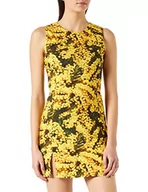 Sukienki - Desigual Damska sukienka Vest_Mimosa, żółty, XL - miniaturka - grafika 1