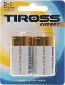 Baterie i akcesoria - Tiross TIROSS BATERIA ALKAICZNE LR20 2szt. - miniaturka - grafika 1