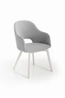 Krzesła - Luka 2 krzesło tapicerowane tkanina do wyboru nogi białe - miniaturka - grafika 1