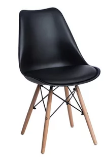 Fotel biurowy, krzesło biurowe D2.DESIGN Krzesło Norden DSW PP czarne 1627 113171 - Fotele i krzesła biurowe - miniaturka - grafika 2