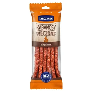 Tarczyński Kabanosy pieczone wieprzowe 230 g - Kiełbasa i wędliny - miniaturka - grafika 1